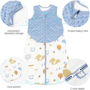 Mousseline in piastra 100% cotone per bambini, zaino da letto morbido per neonati unisex, M (6-12 mesi)