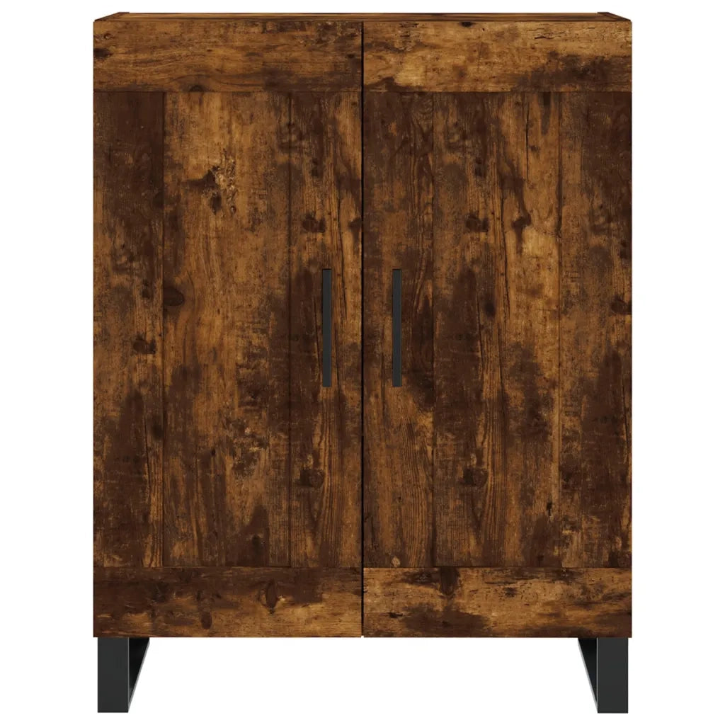 vidaXL Credenza Rovere Fumo 69,5x34x90 cm in Legno Multistrato
