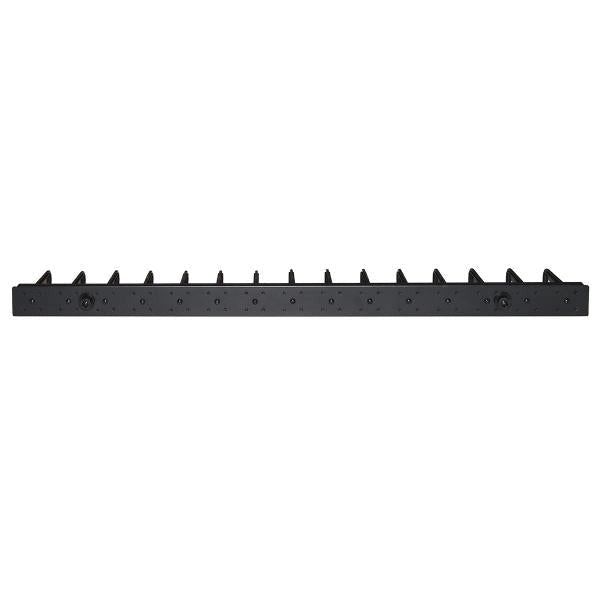 COPPIA PASSACAVI VERTICALI LINK LKORG1UV 1U CM ALTEZZA 86,5 NERO