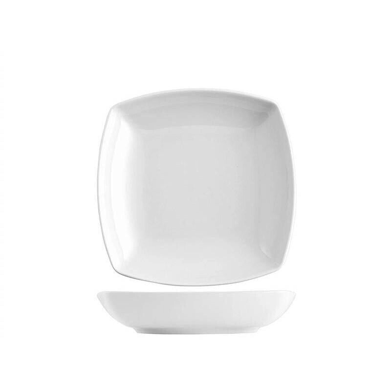 SET 6 TOKYO PIATTO PIANO QUADRATO 26 CM BIANCO