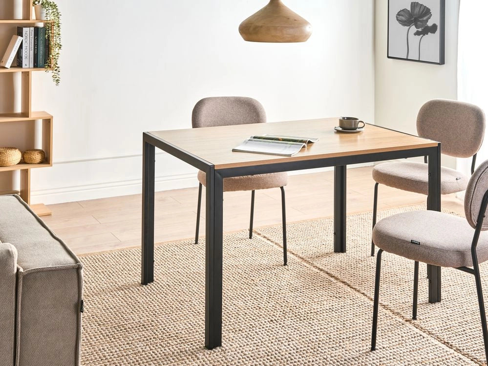 Tavolo classico in legno MDF chiaro  120 x 80 cm classico in stile elegante