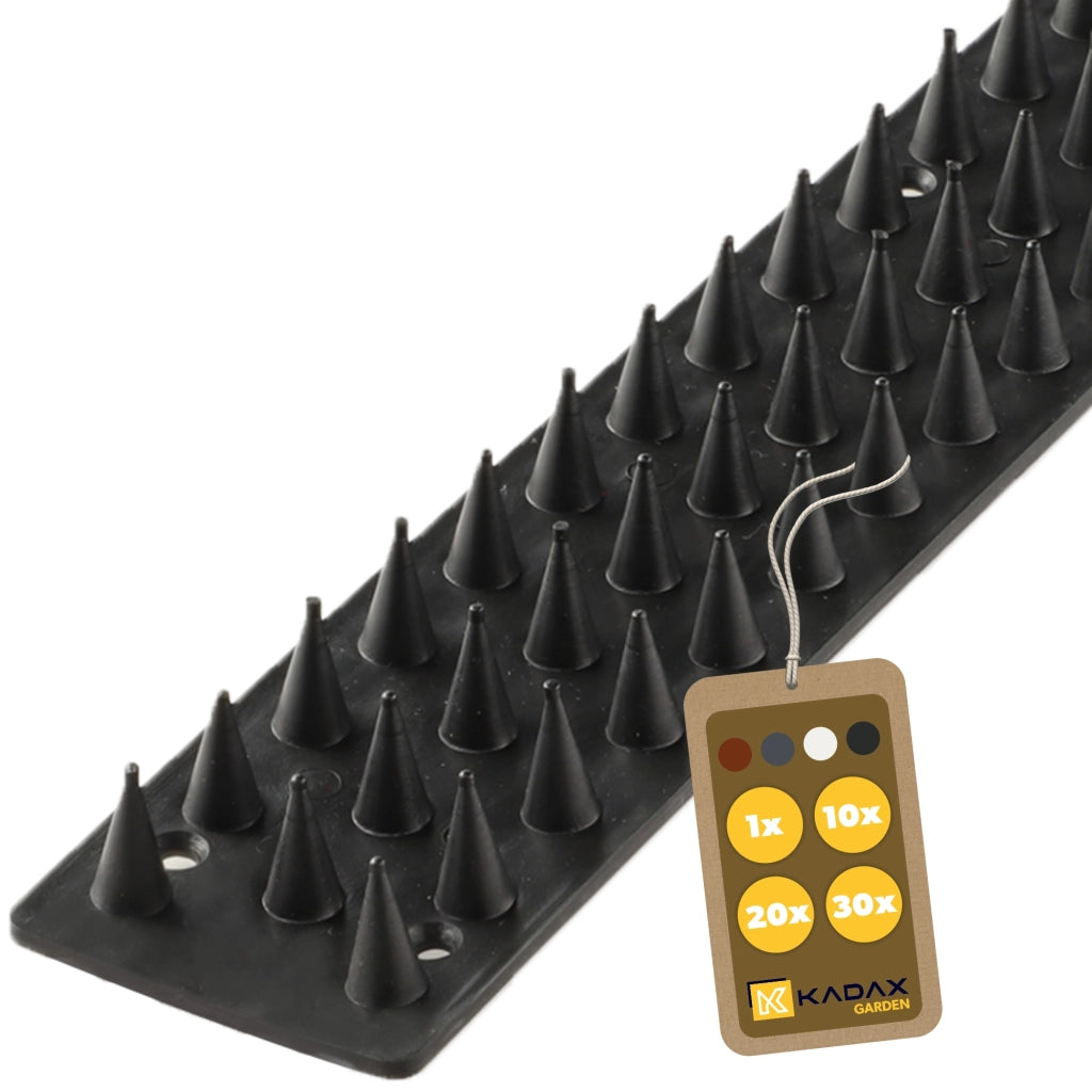 KADAX Punte anti-uccelli in acciaio inossidabile e plastica, alte 50 cm, sicure.
