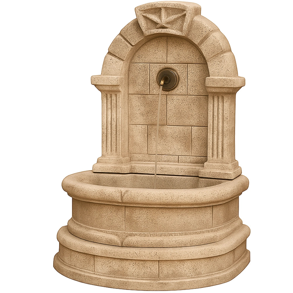 Fontana spagnola decorativa modello terra h120xl80xp45 cemento effetto pietra