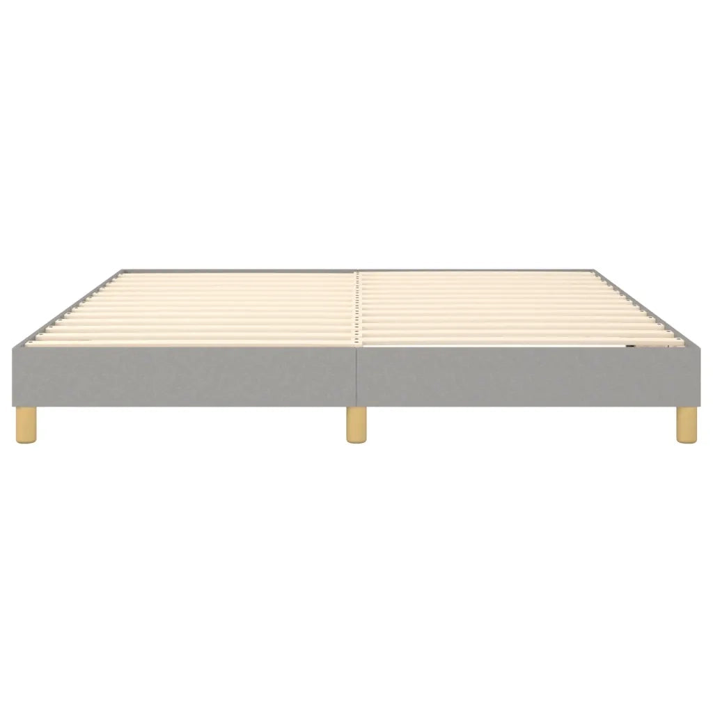 Struttura Letto a Rete a Molle Grigio Chiaro 160x200 cm Tessuto 3120622