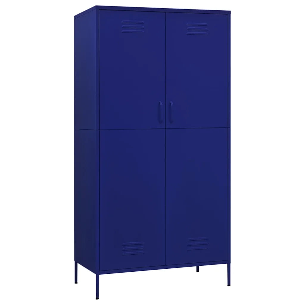 Armadio Blu Marino 90x50x180 cm in Acciaio cod mxl 57968