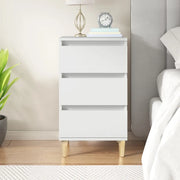 Comodino Bianco 40x35x70 cm in Legno Multistrato 819660