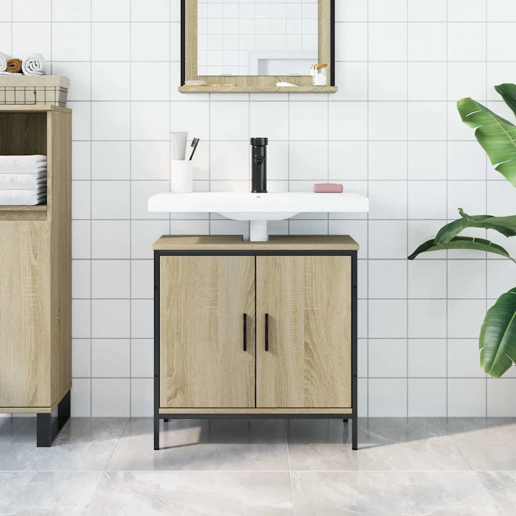 Mobile Lavabo | Armadio Lavabo Bagno Rovere Sonoma 60x30x60 cm Legno Multistrato