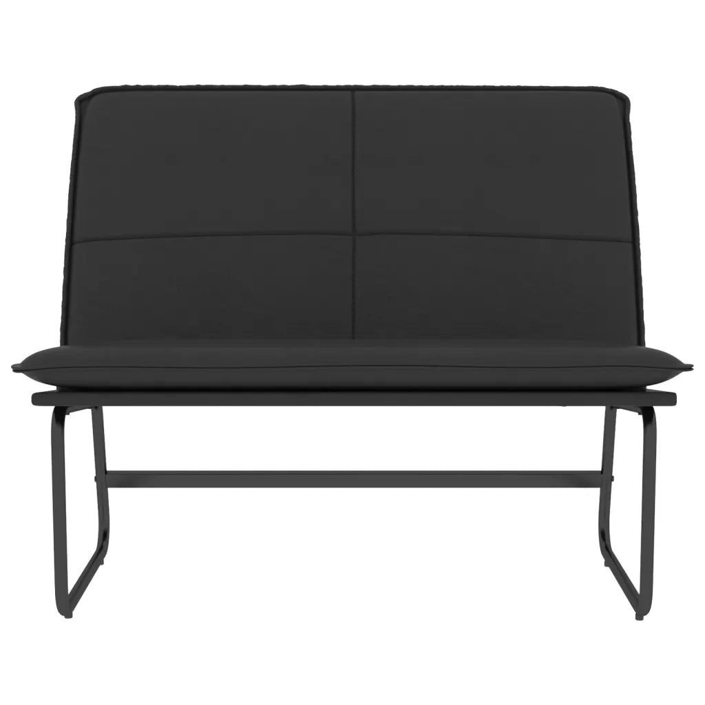 Panca Nera 100x75x76 cm in Similpelle 351336