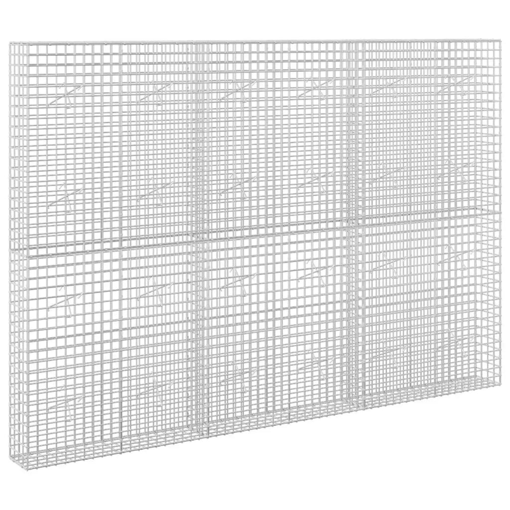 Gabione con filo da 5 mm e rete da 5x5 cm 300x20x200 cm 3464112