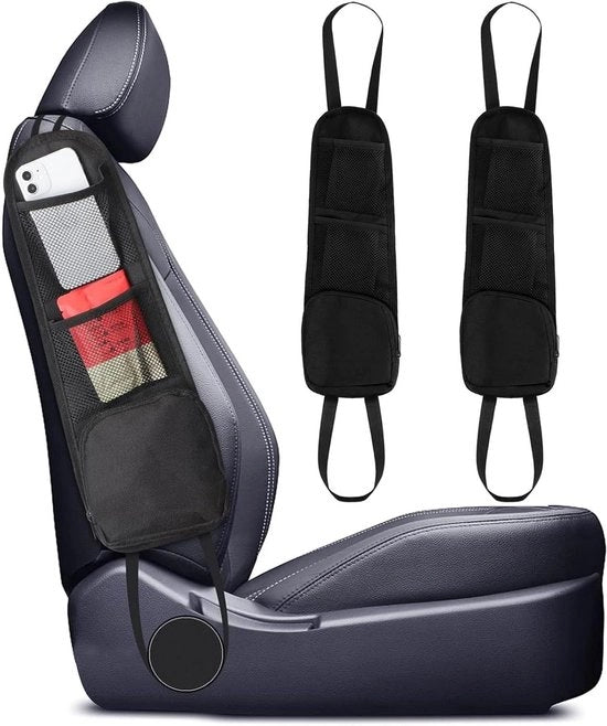 Due pezzi di Organizzatore per auto con più compartimenti Borsa multifunzionale pieghevole da appendere Organizzatore per sedile laterale di auto