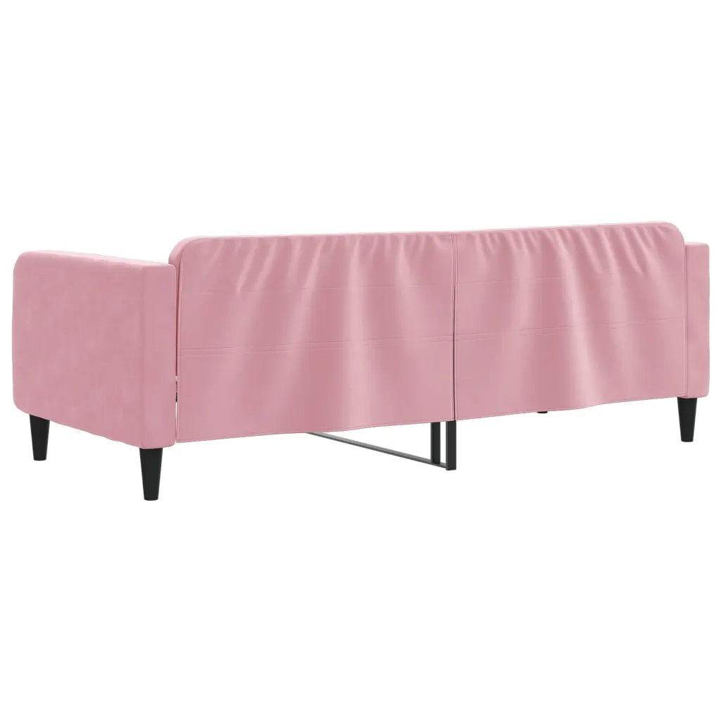 Letto da Giorno Rosa 100x200 cm in Velluto 354096