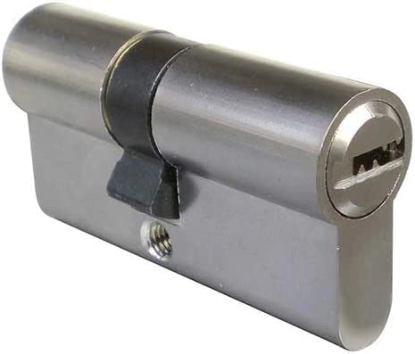 Cilindro con chiave cantiere profilo europeo cromo satinato mm 40/50 serie 2306