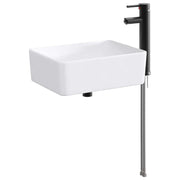 Lavabo da bagno Nero Opaco 40,5 x 30,5 x 13 cm Metallo