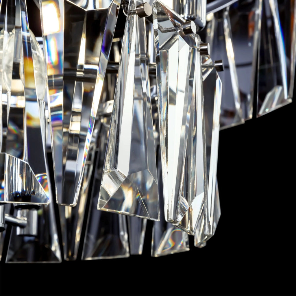 Maytoni lampadario contemporaneo Puntes 12 luci E14 cromo metallo cristalli