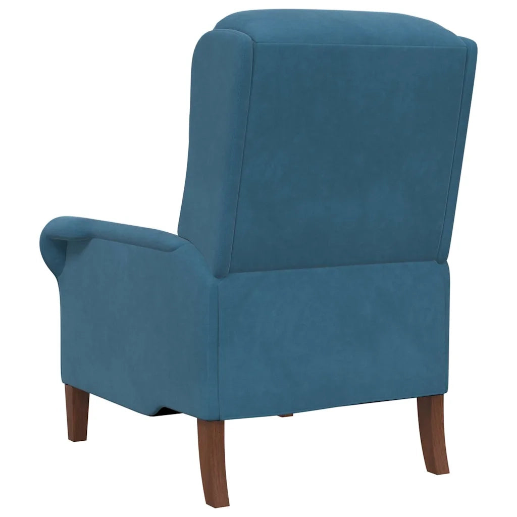 Poltrona-Divano Sedia Blu Velluto 104942