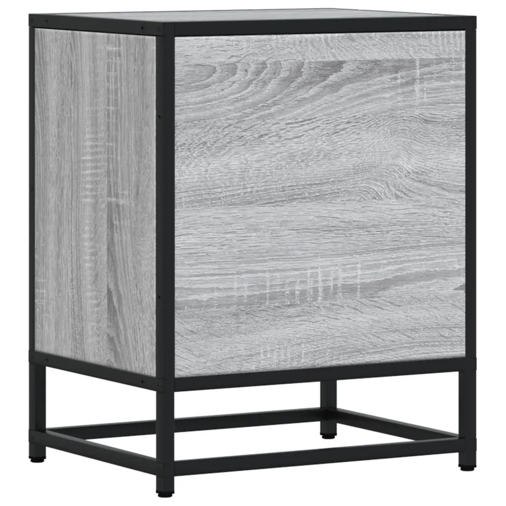 vidaXL Comodino Grigio Sonoma 40x31x50 cm in Truciolato