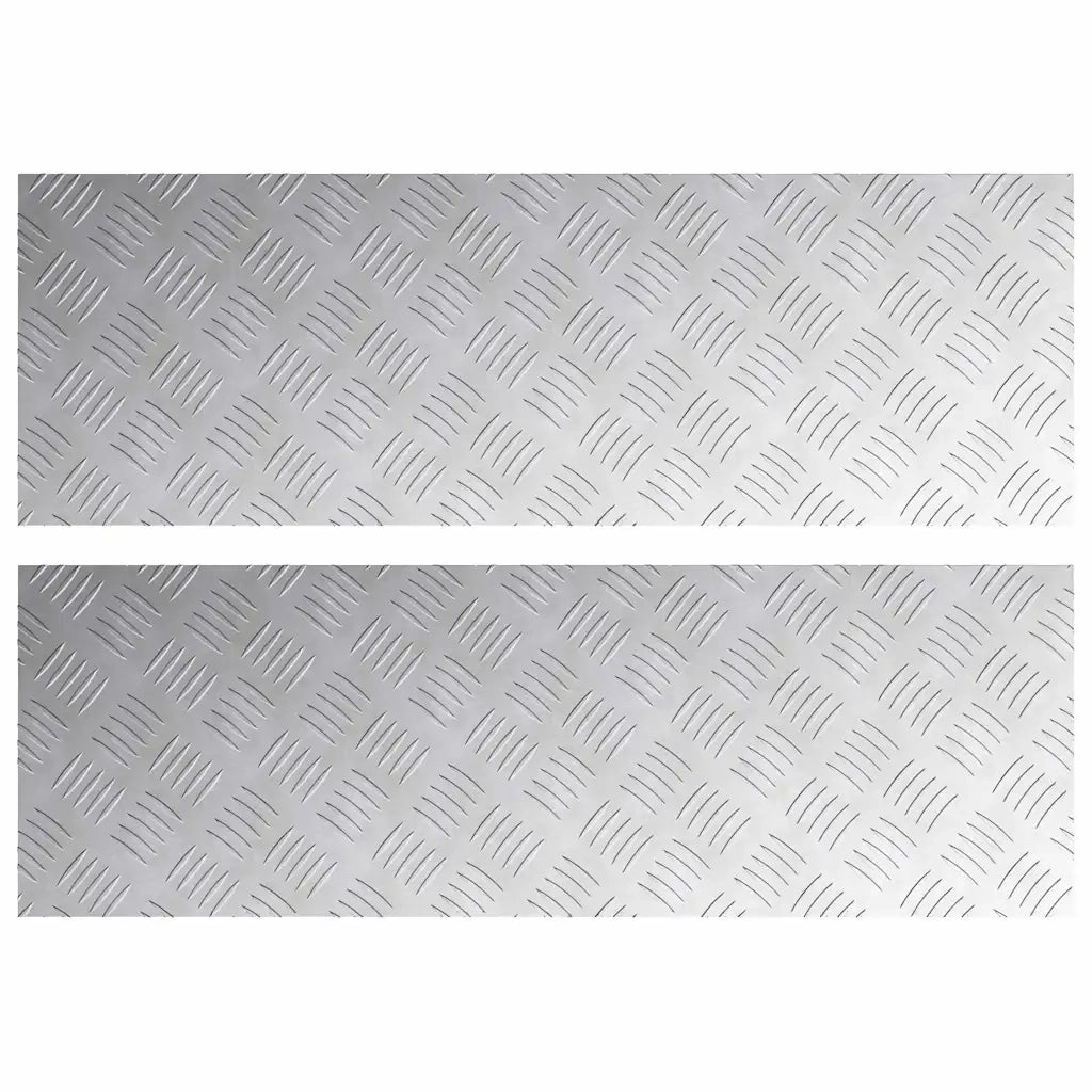 Gradini per Scale 2 pcs Argento 90 x 30 cm Alluminio 4104307
