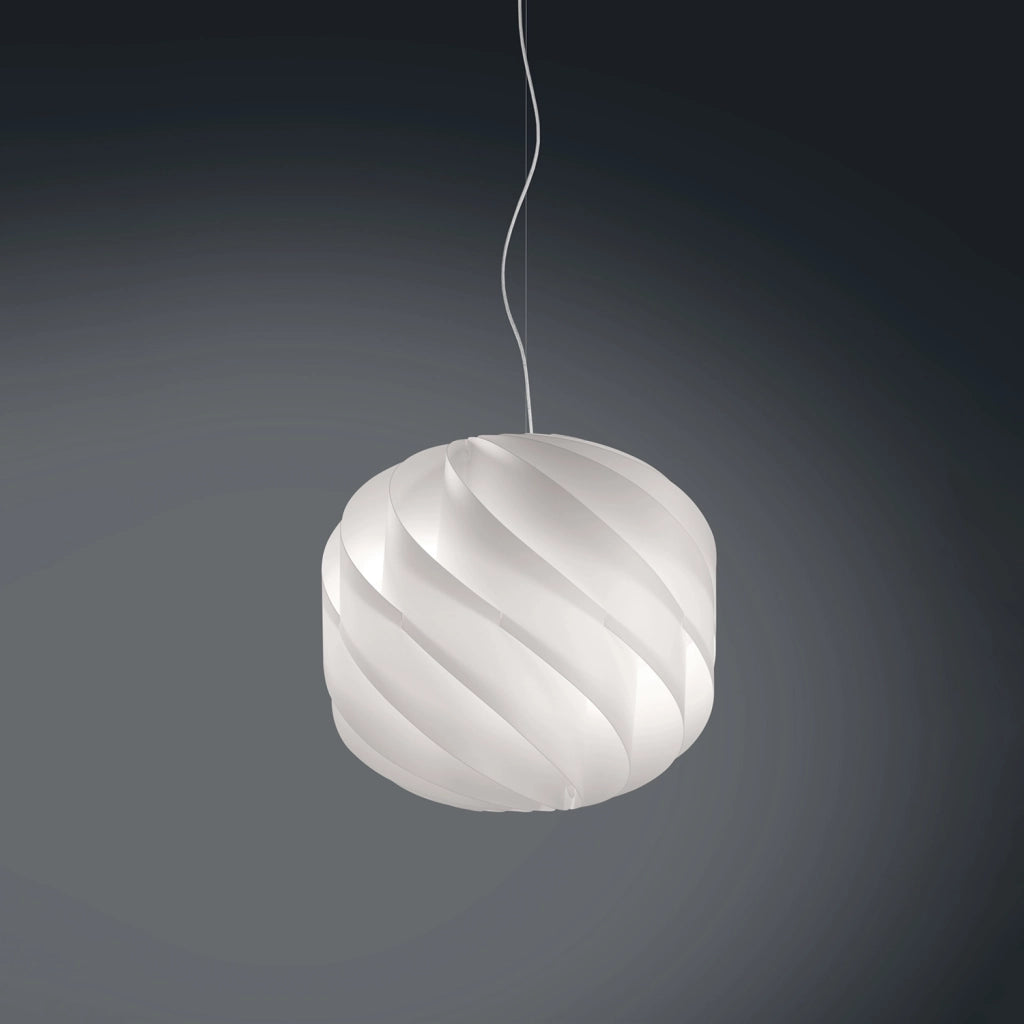 Sospensione Moderna Globe Polilux ® Bianco E Metallo Cromo 1 Luce E14