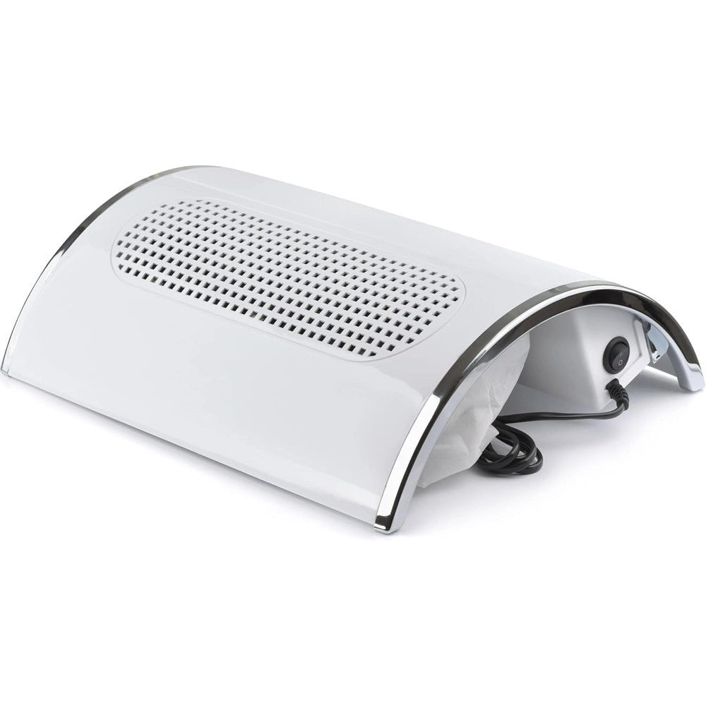 Trade Shop - Aspirapolvere Professionale Per Unghie 40 W Aspiratore Per Manicure Pedicure Bianco -