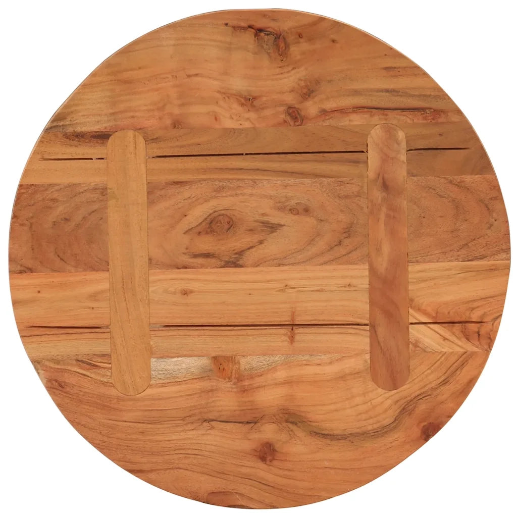 Piano per Tavolo Ã˜40x3,8 cm Rotondo in Legno Massello di Acacia