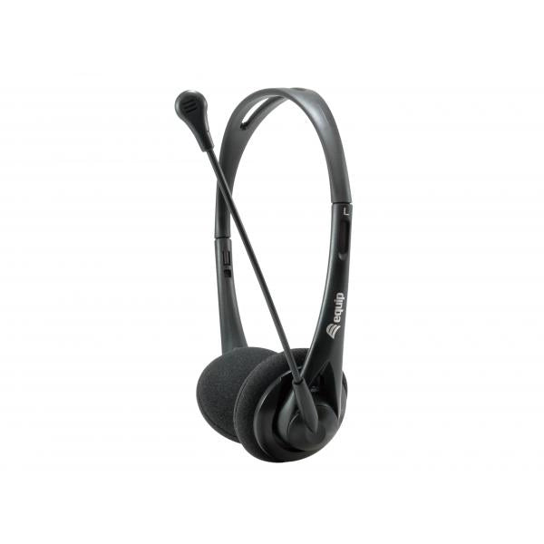 CUFFIA CON MICROFONO CAVO 2MT JACK 3.5