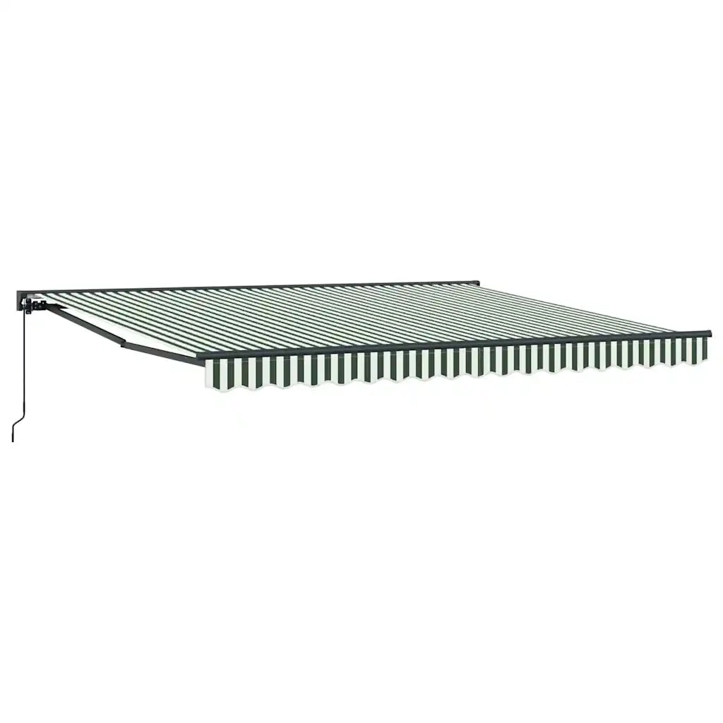 Struttura della tenda-Telaio per tenda da sole Verde e Bianco 400 ¡Á 300 cm