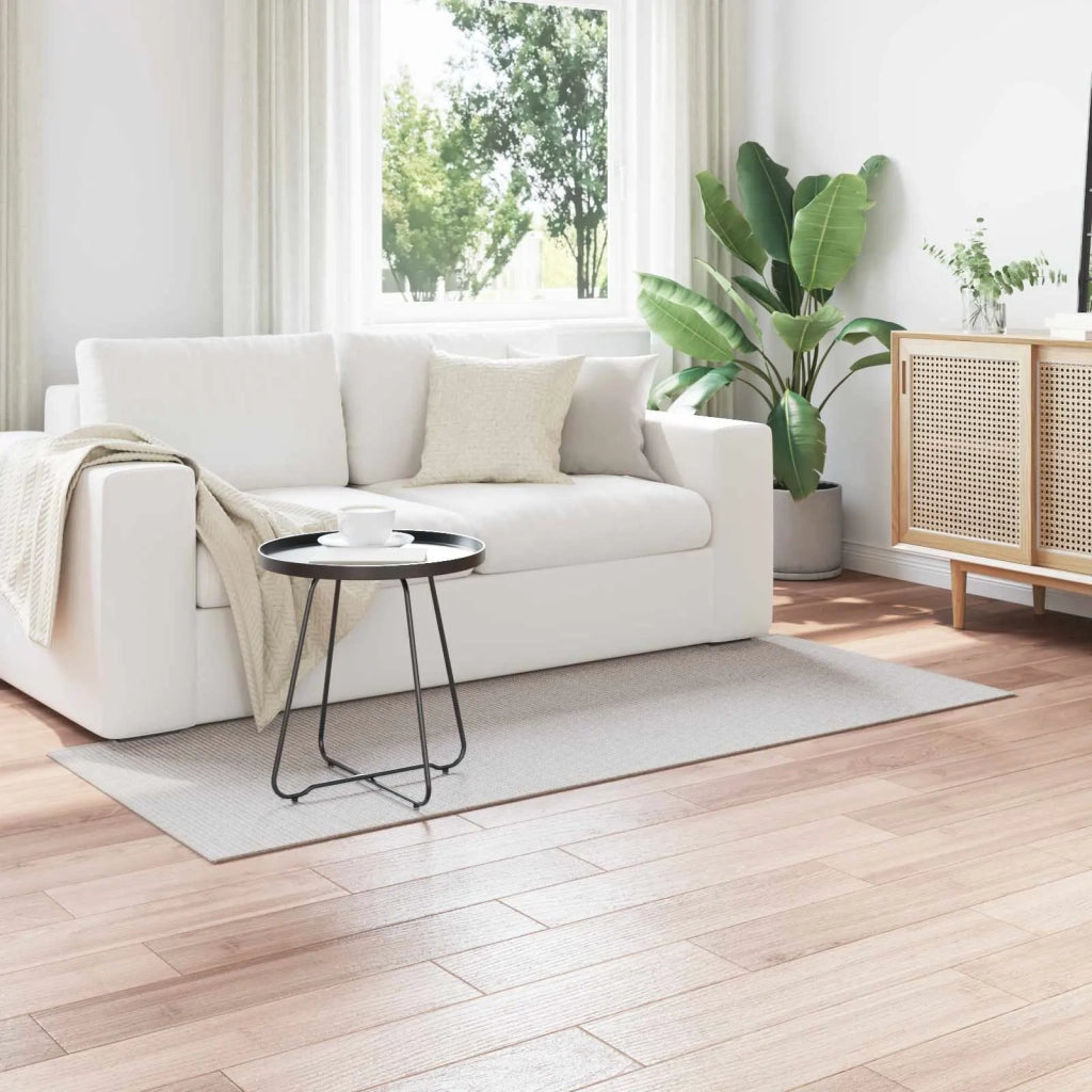 Tappeti per area LUGO Crema e Grigio 80 x 200 cm Poliestere
