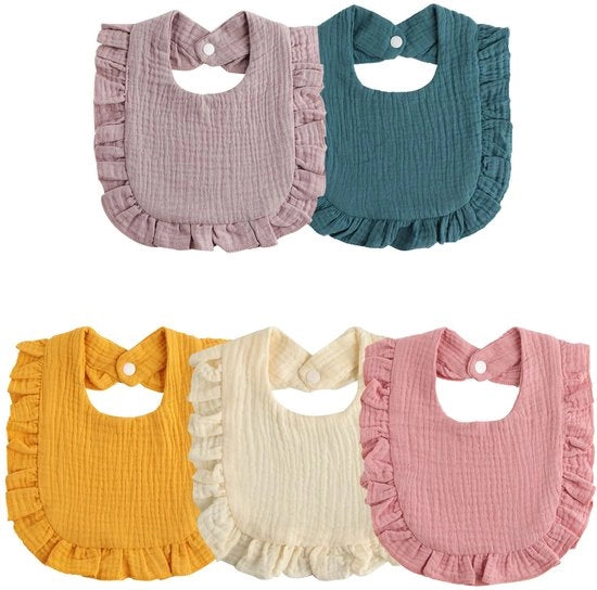 Set di 5 Pannolini per Bambini in Muslin Ultraleggi, Superassorbenti, Fazzoletti per il Collo in Coton Muslino, Pannolini per Bambini, Pannolini per Bambini da 0 a 3 anni