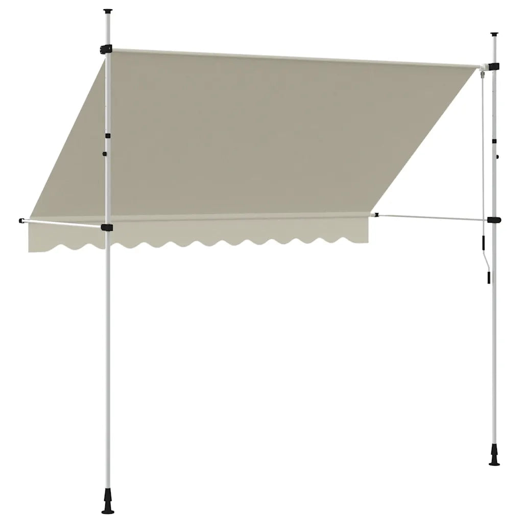 Tenda da Sole Retrattile Manuale 300 cm Crema 143696