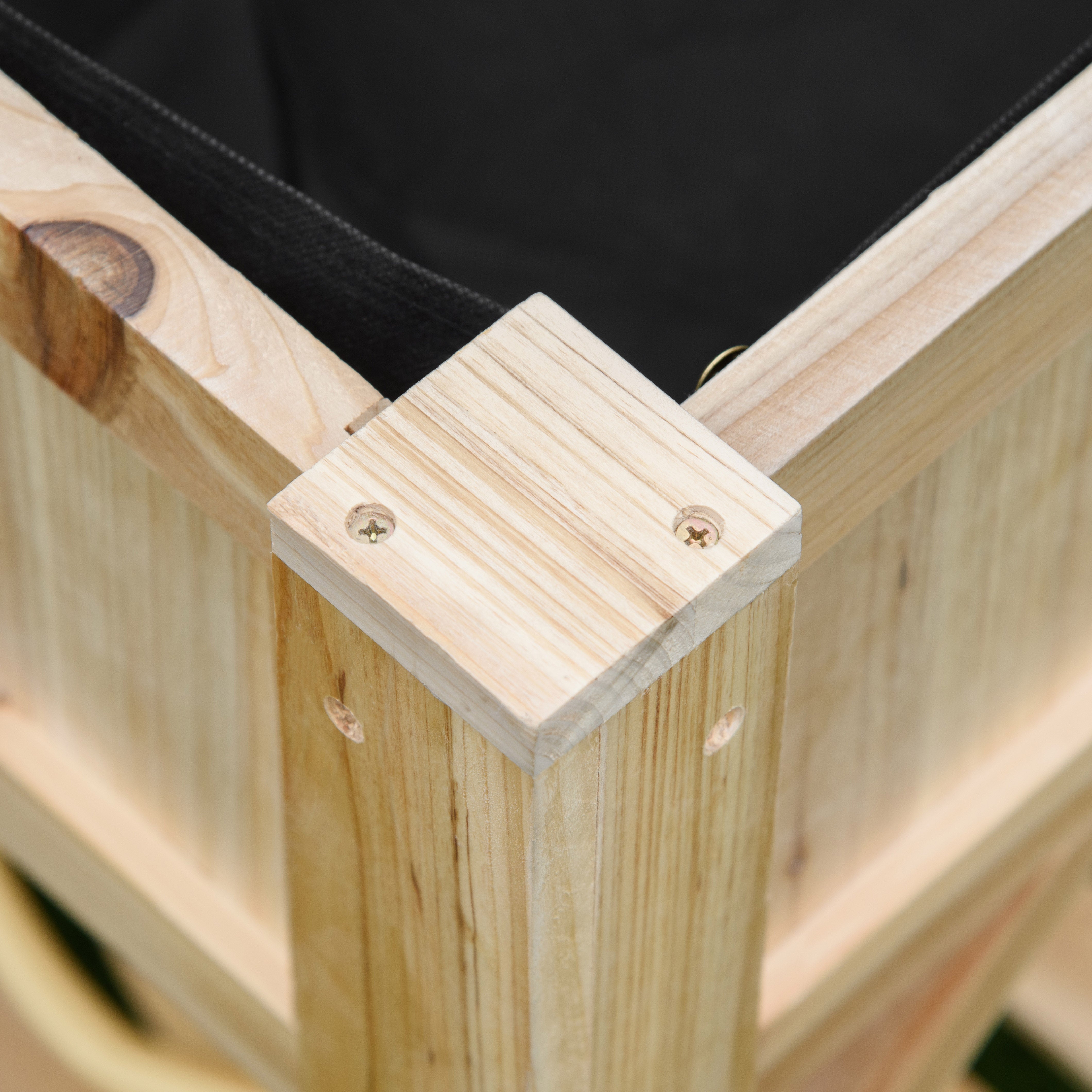 Letto per Orto Fioriera Rialzato 78,5x58x81 cm in Legno di Abete