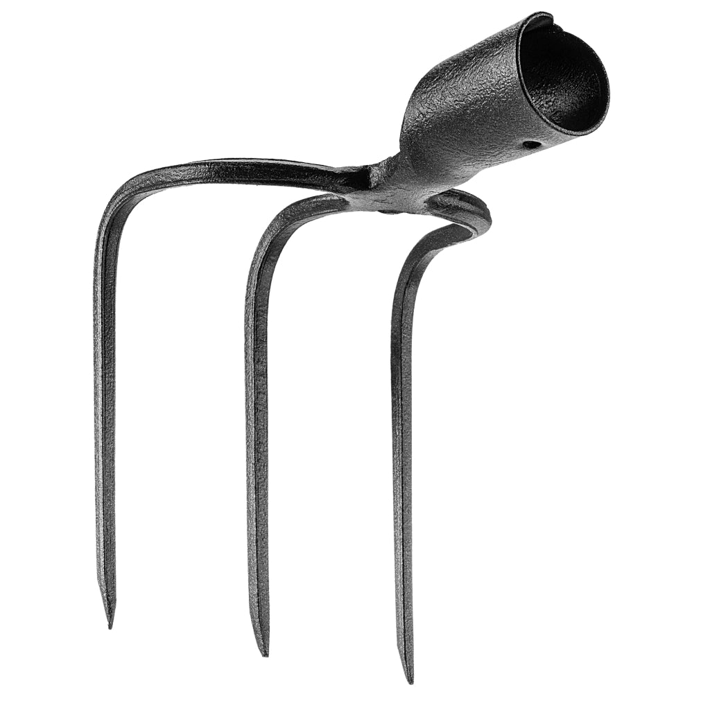 Zappa per letame a 3 denti KADAX senza manico, forca da scavo