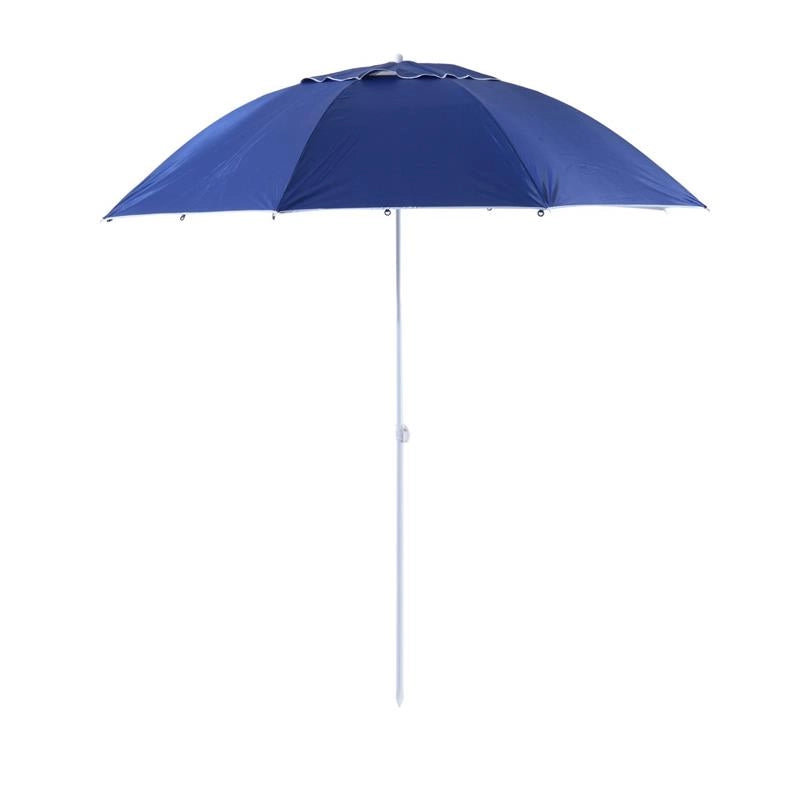 OMBRELLONE DA SPIAGGIA TONDO A TENDA 2 IN 1 210 X H222 CM COLORE BLU