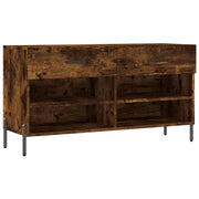 Panca portascarpe/stivali cassettiera scaffale mobiletto portaoggetti per ingresso 102 x 35 x 55 cm legno ingegnerizzato marrone 02_0022912