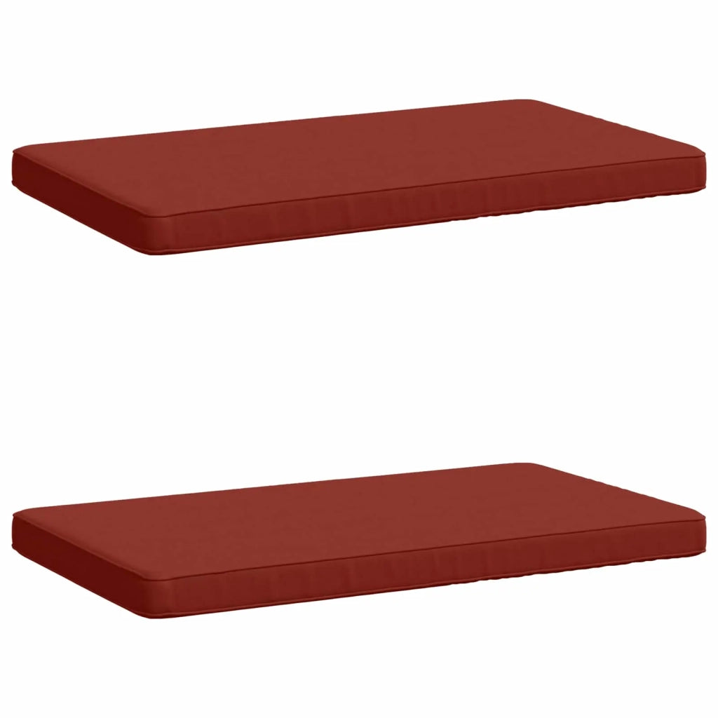 Cuscini per Panchina a 2 Pezzi VUGHT 2 pz 100% Poliestere Rosso 951649
