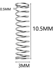 Drukklemballen in RVS - 50 pezzi - Micro Kleine Drukveren - Diametro del filo 0,5 mm - Accessori per fai da te stesso - Facili da utilizzare - Drukklembal