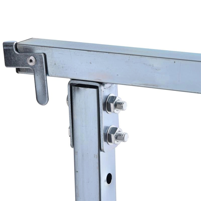 SET 2 CAVALLETTI DA LAVORO PIEGHEVOLI TELESCOPICI IN TUBI D’ACCIAIO 68 X 58 X 80