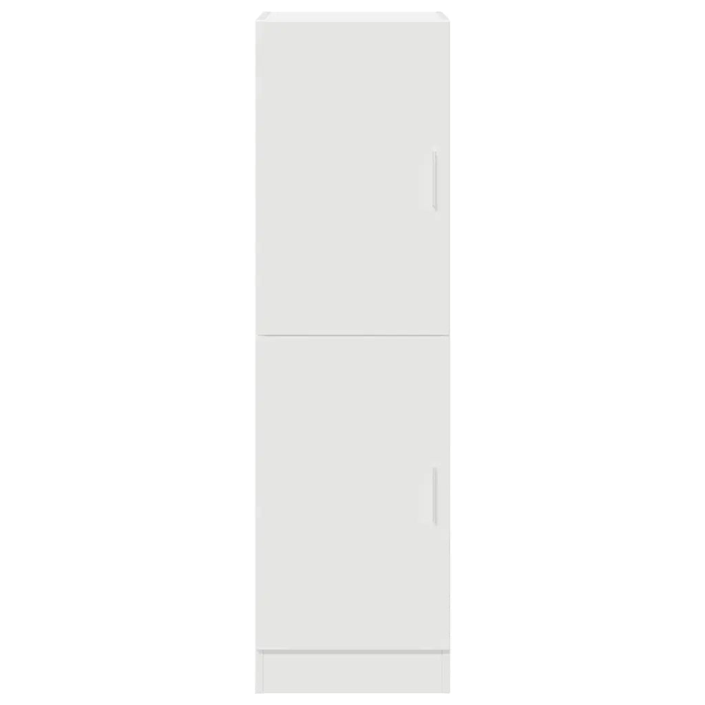 Mobile da cucina multifunzionale salvaspazio con ripiani 38 x 41,5 x 131,5 cm legno composito bianco 02_0051302