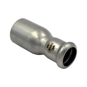 RACCORDO DRITTO RIDOTTO A PRESSARE MASCHIO FEMMINA IN ACCIAIO INOX SERIE INOXPRES UNIKO - ø22X18  - RMR