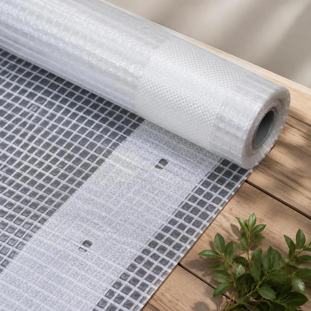 Leno Tarpaulin, White, 2 X 15 M, 260 G/square Meter