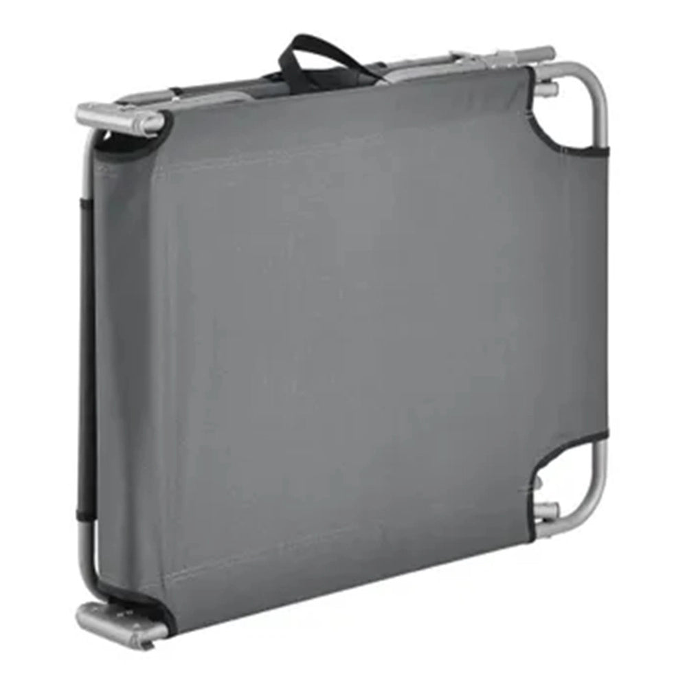 Trade Shop - Lettino In Textilene Grigio Per Mare Giardino Schienale Regolabile In 3 Posizioni 281046 -