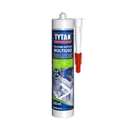 Silicone Acetico Multiuso Tytan antimuffa sigillante flessibile elastico bianco trasparente BIANCO