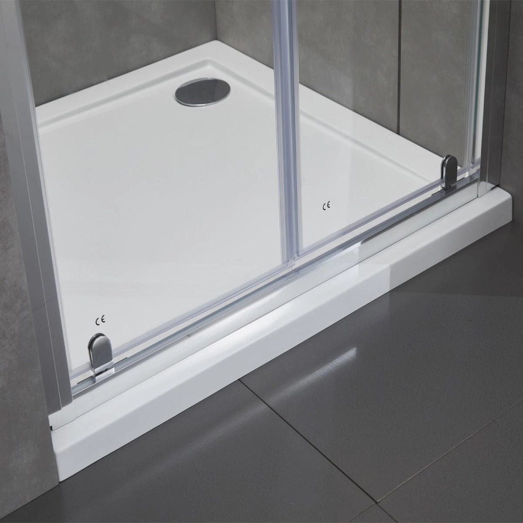 Porta Parete Doccia 120 cm 2 Ante Saloon in Cristallo Trasparente 6mm H195 Bonussi Giuly