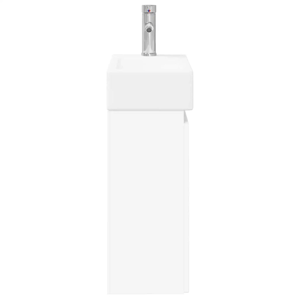 Mobile bagno con rubinetto Bianco 45,5 x 22,5 x 84 cm