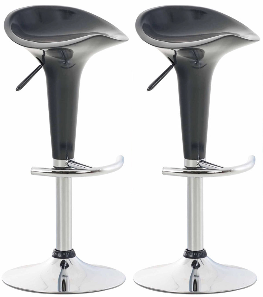 Set 2 sgabelli Saddle grigio
