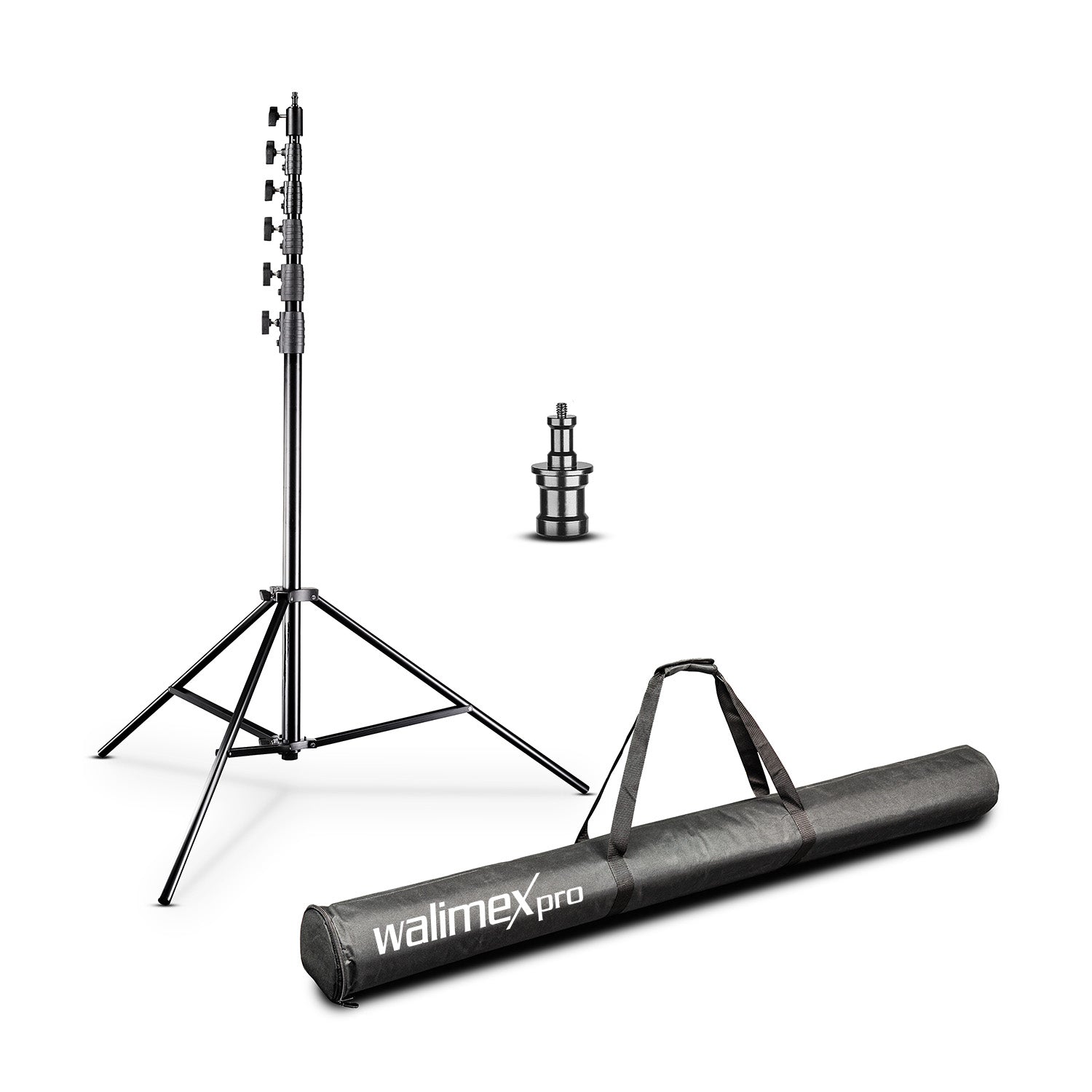 AIR Jumbo 730 Stativo per luci max 22,5 kg Cavalletto fotografico con altezza fino a 730 cm, in alluminio, Treppiedi con attacco per apparecchiature foto e video