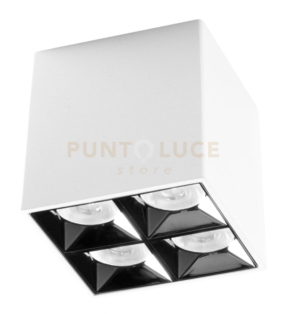 GFA1140C- FARETTO BIANCO 4 LUCI LED 3000K 1200LM 15W 8x8,2CM