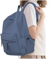Borsa da Scuola Leggera per Ragazze e Ragazzi, Impermeabile, con Porta Laptop, Colori Blu e Viola