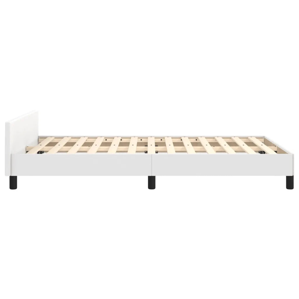 Giroletto senza Materasso Bianco 120x190 cm Similpelle 3270549