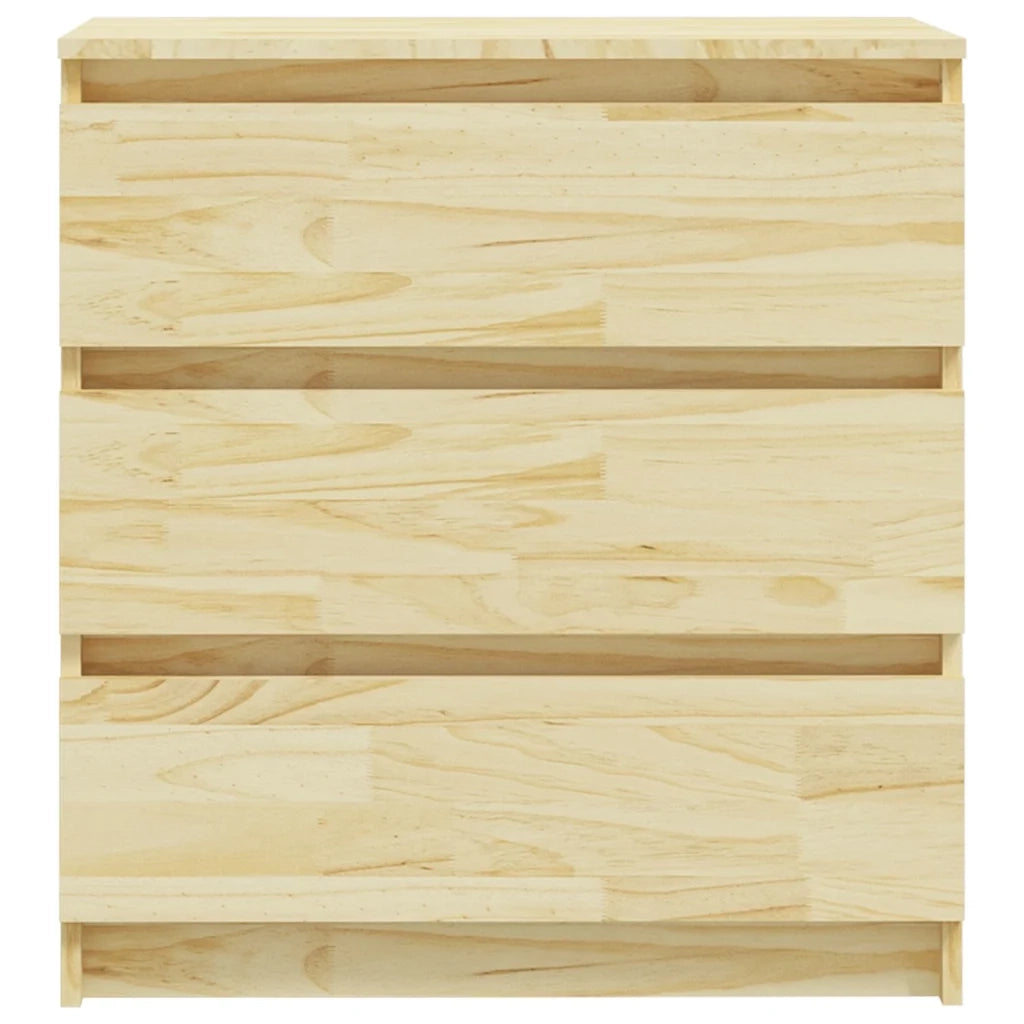 Comodino 60x36x64 cm in Legno Massello di Pino 808093
