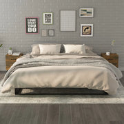Comodini 2 pz-Set di 2 Tavolino da notte Rovere Fumo 40x35x47,5 cm